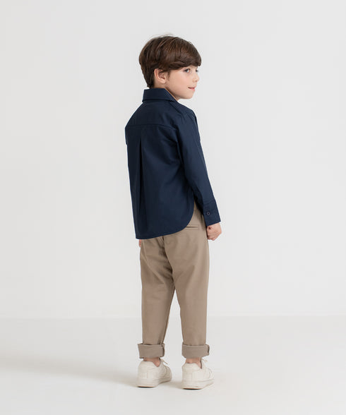 Boys' Poplin Button Down Shirt